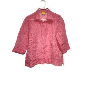 Ruby Rd Women's Button Up Shirt Size 14 (Large)